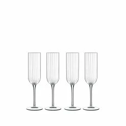 Luigi Bormioli Bach Flute 7oz Glass | Set Of 4