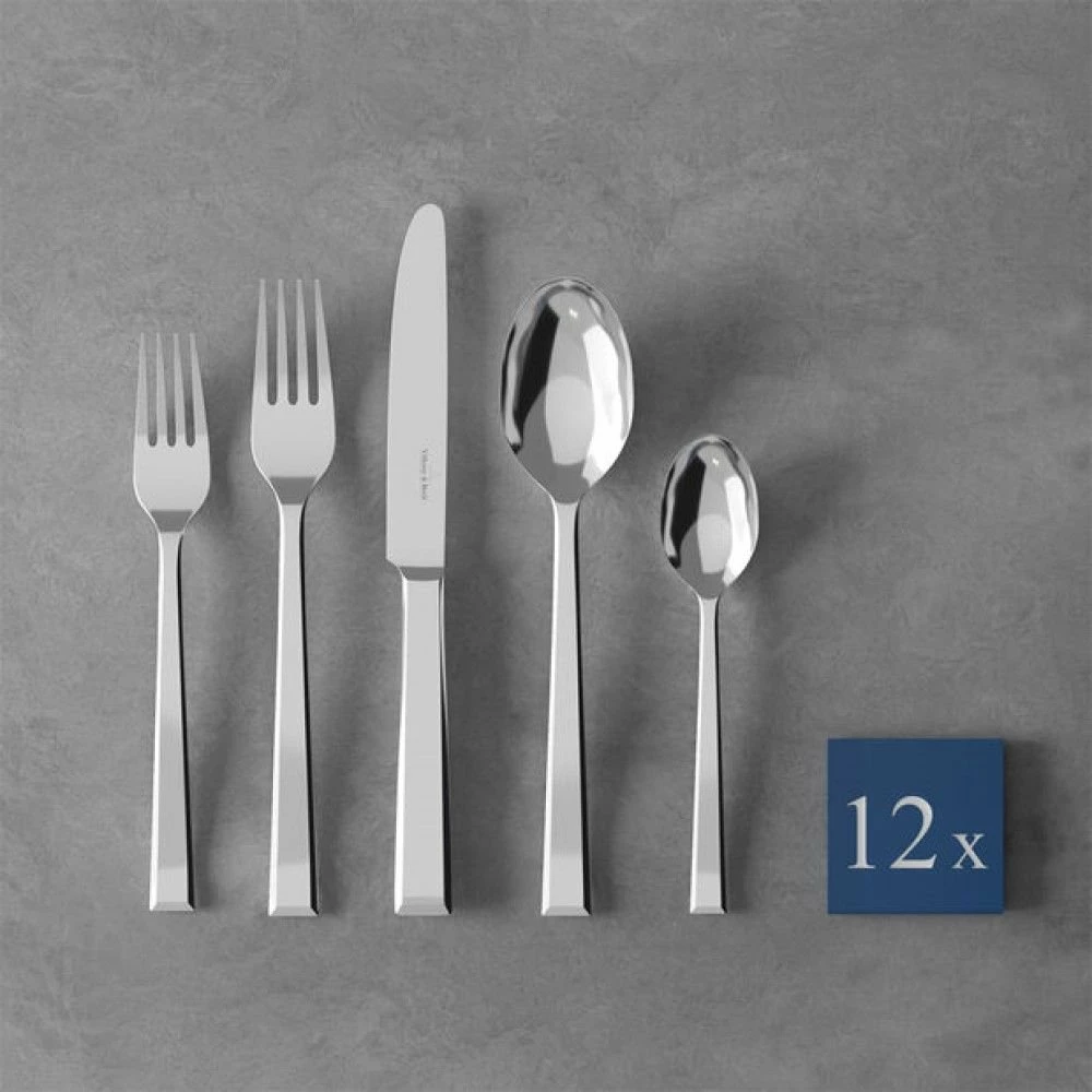 Villeroy & Boch 60-Piece Stainless Steel Flatware Set | Victor - Image 2
