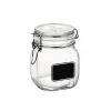 Bormioli Rocco 0.75L Swing Top Storage Jar With Chalkboard Label