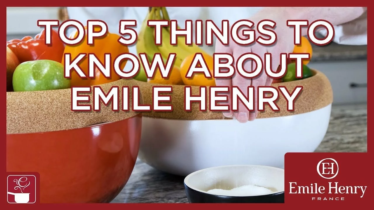 Emile Henry 8.5" X 2.75" Small Salad Bowl | Blue Flame - Image 2