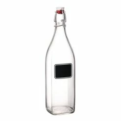 Bormioli Rocco 33.75oz Swing Top Glass Bottle With Chalkboard Label