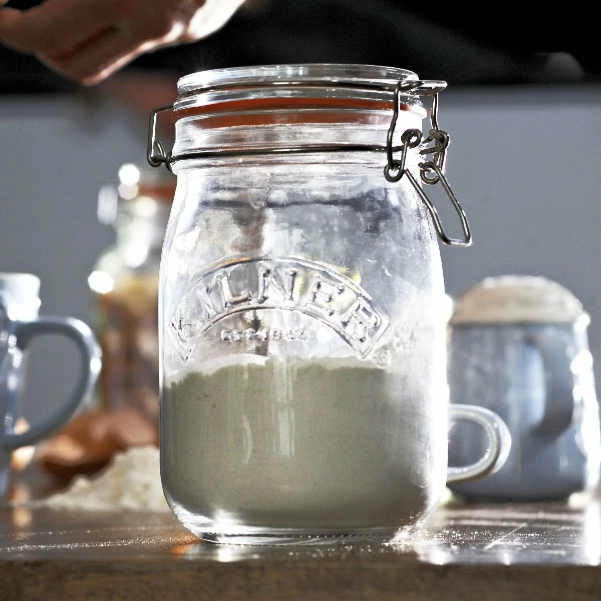 Kilner Swing Top Round Glass Jar | 1L - Image 5