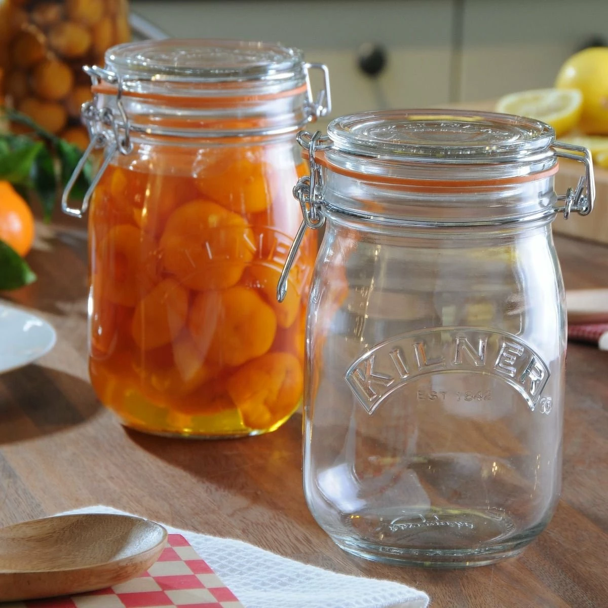 Kilner Swing Top Round Glass Jar | 1L - Image 3