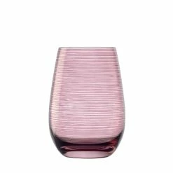 Stolzle 15.75oz Olympia Twister Glass Tumblers - Set Of 6 | Lilac
