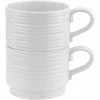 Portmeirion Sophie Conran 12oz Stacking Mugs (Set Of 2) | White