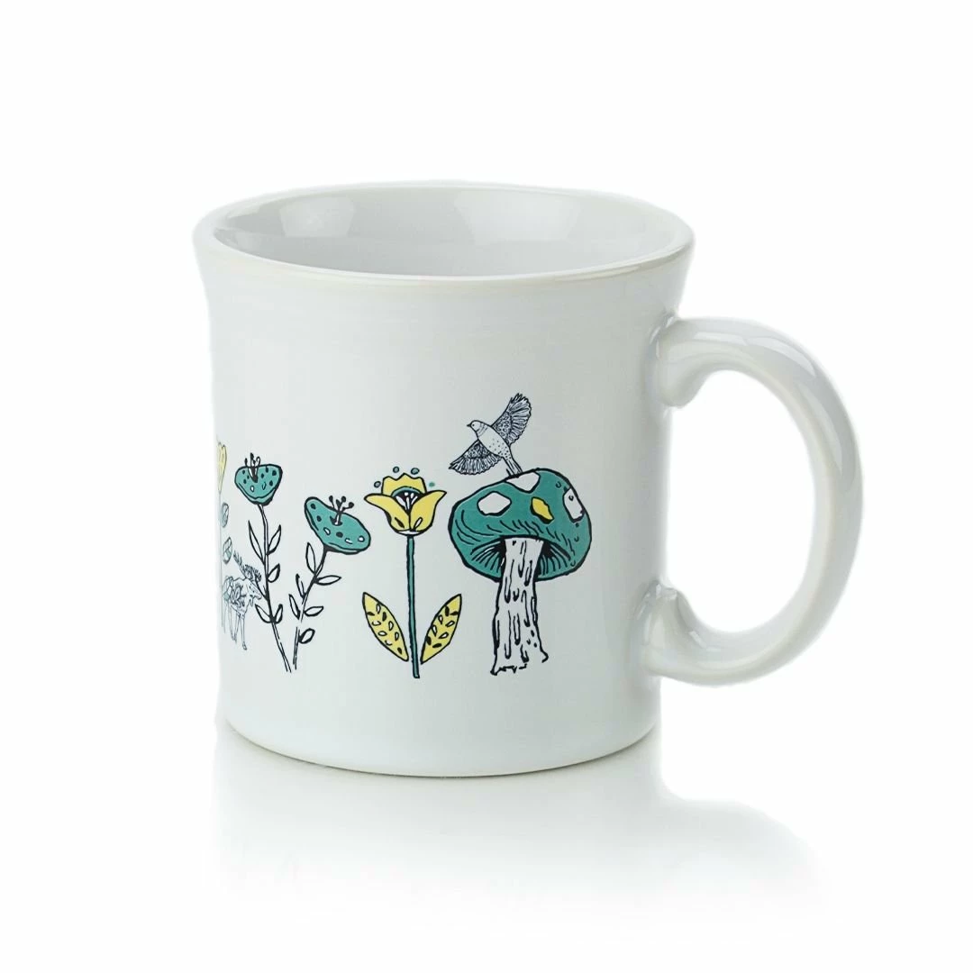 Fiesta® 12oz Java Mug | Nordic Woodland (White)