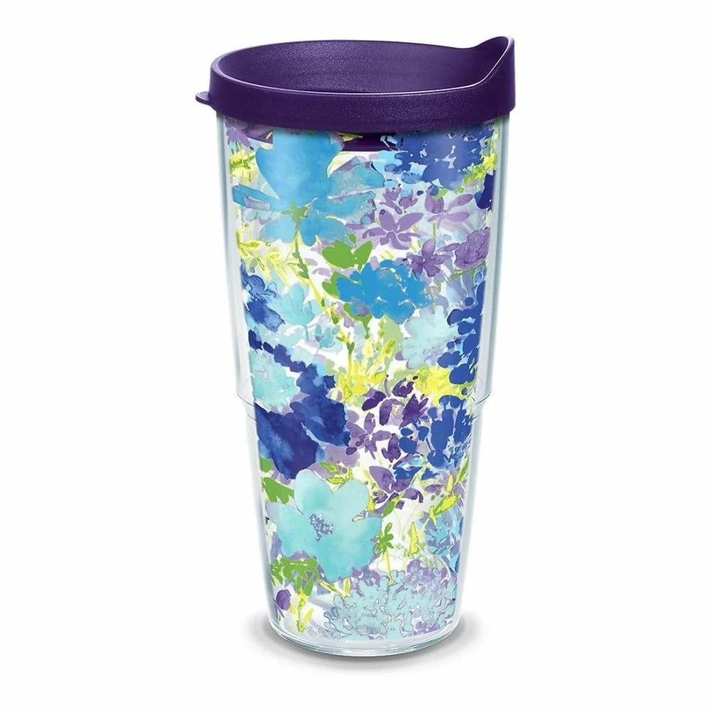 Tervis® 24oz Double-Walled Insulated Tumbler With Lid | Fiesta® Floral Bouquet - Purple