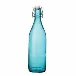 Bormioli Rocco 33.75oz Swing Top Giara Glass Bottle | Sky Blue
