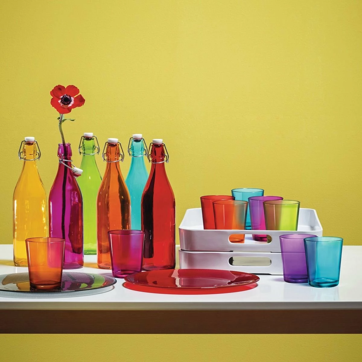 Bormioli Rocco 33.75oz Swing Top Giara Glass Bottle | Sky Blue - Image 2