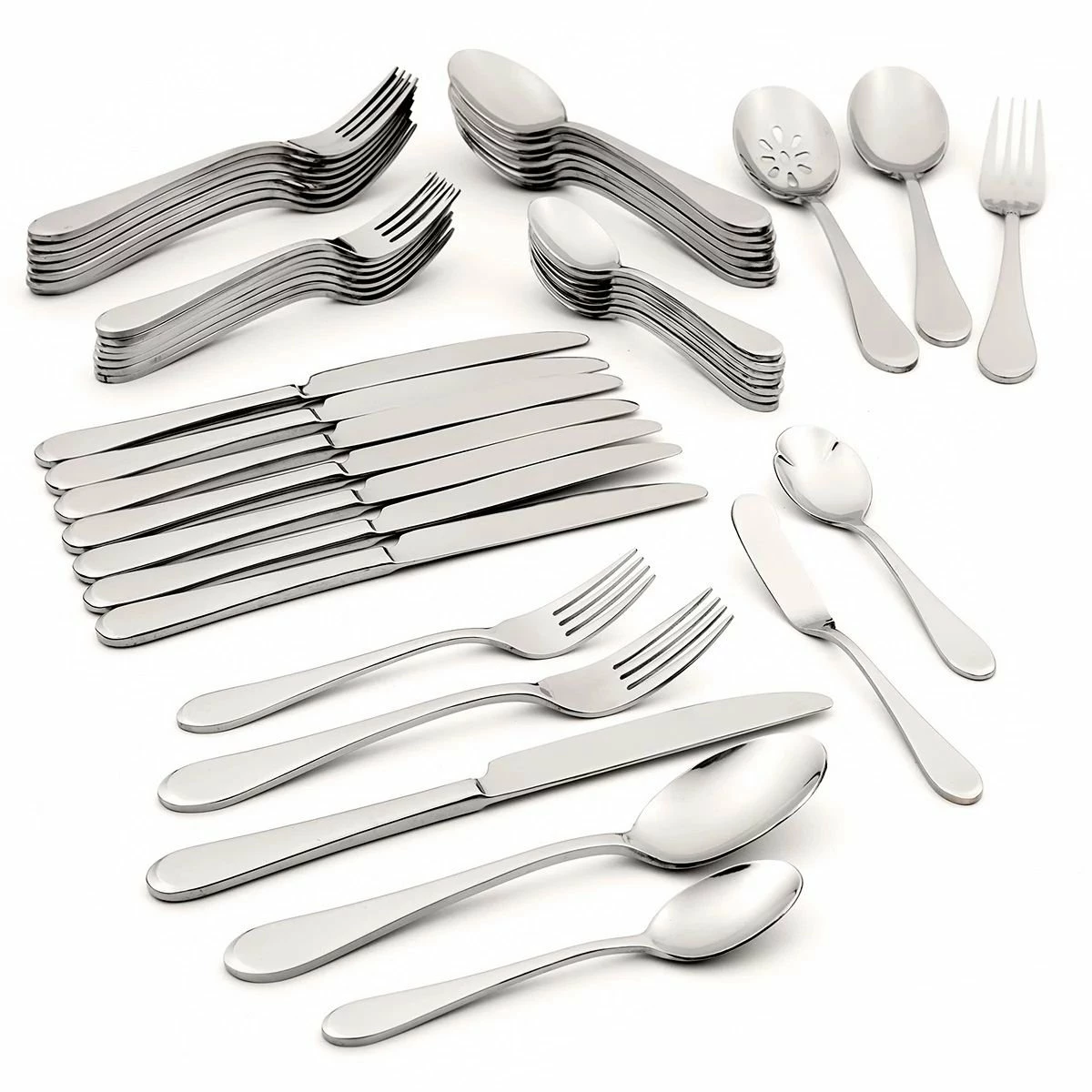 Oneida 18/0 Stainless Steel 45-Piece Flatware Set | Icarus - Image 2