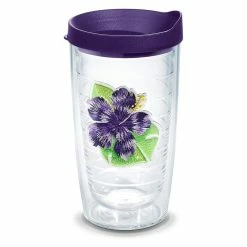 Tervis® 16oz Double-Walled Insulated Tumbler With Lid | Island Hibiscus - Purple
