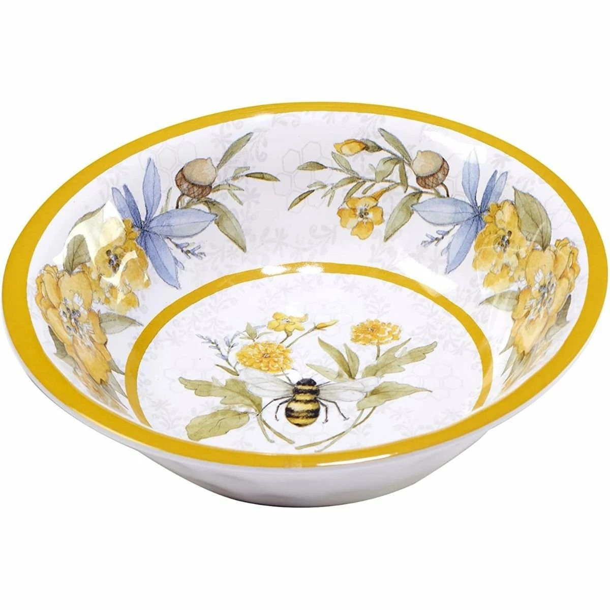 Certified International 7.5" X 2" Melamine All Purpose Bowl | Bee Sweet