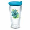Tervis® 24oz Double-Walled Insulated Tumbler With Lid | Island Hibiscus - Teal