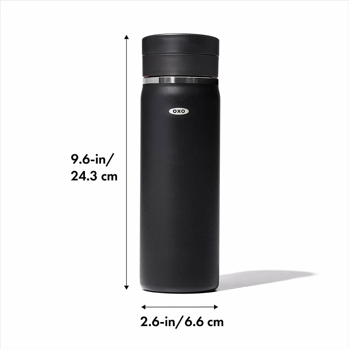OXO Good Grips 20oz Thermal Mug Water Bottle | Onyx - Image 2