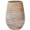 Stolzle 15.75oz Olympia Twister Glass Tumblers - Set Of 6 | White & Bronze