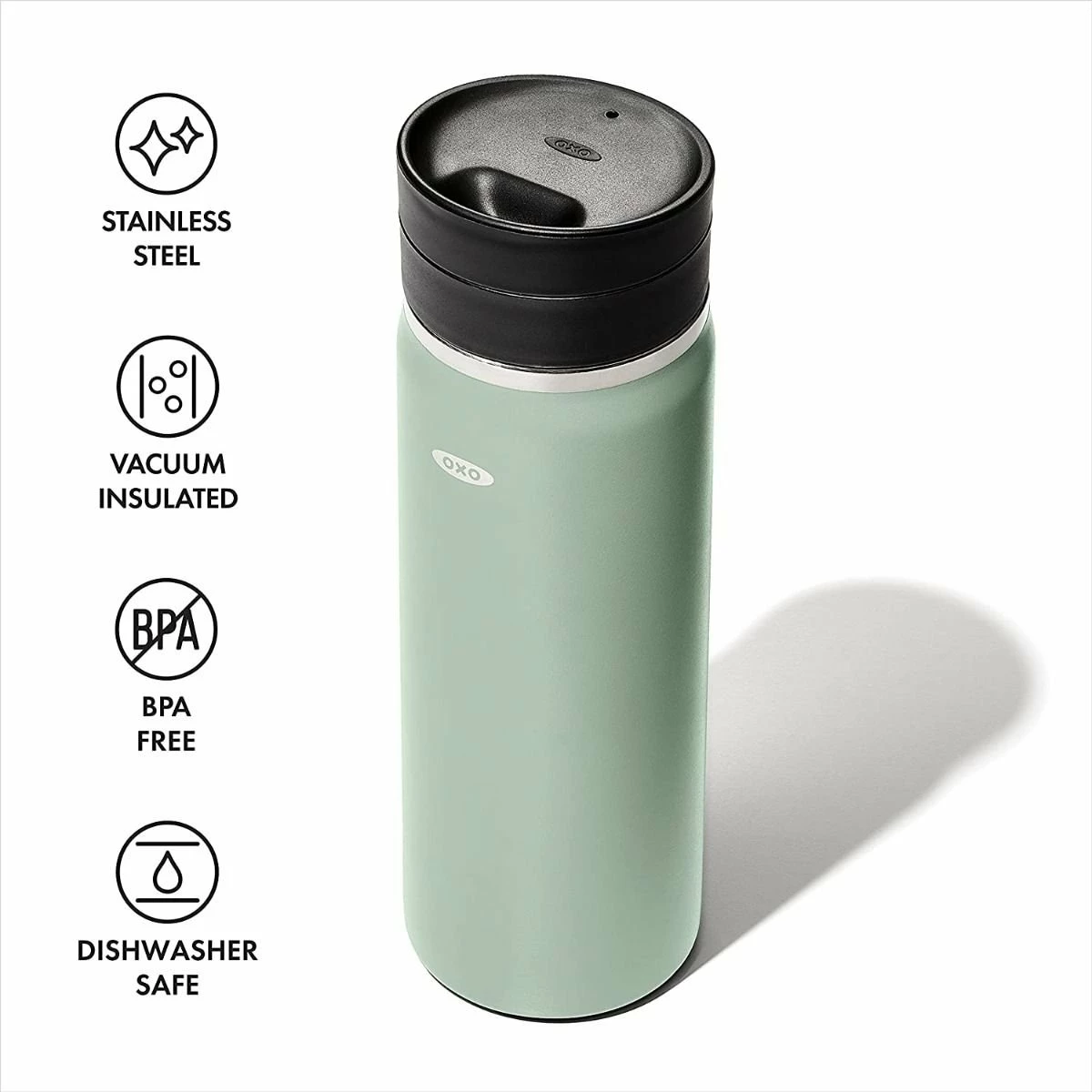 OXO Good Grips 20oz Thermal Mug Water Bottle | Jade - Image 5