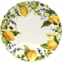 Certified International 11" Melamine Dinner Plate | Lemon Zest