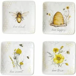 Certified International 6" Canape Plate (Set Of 4) | Bee Sweet