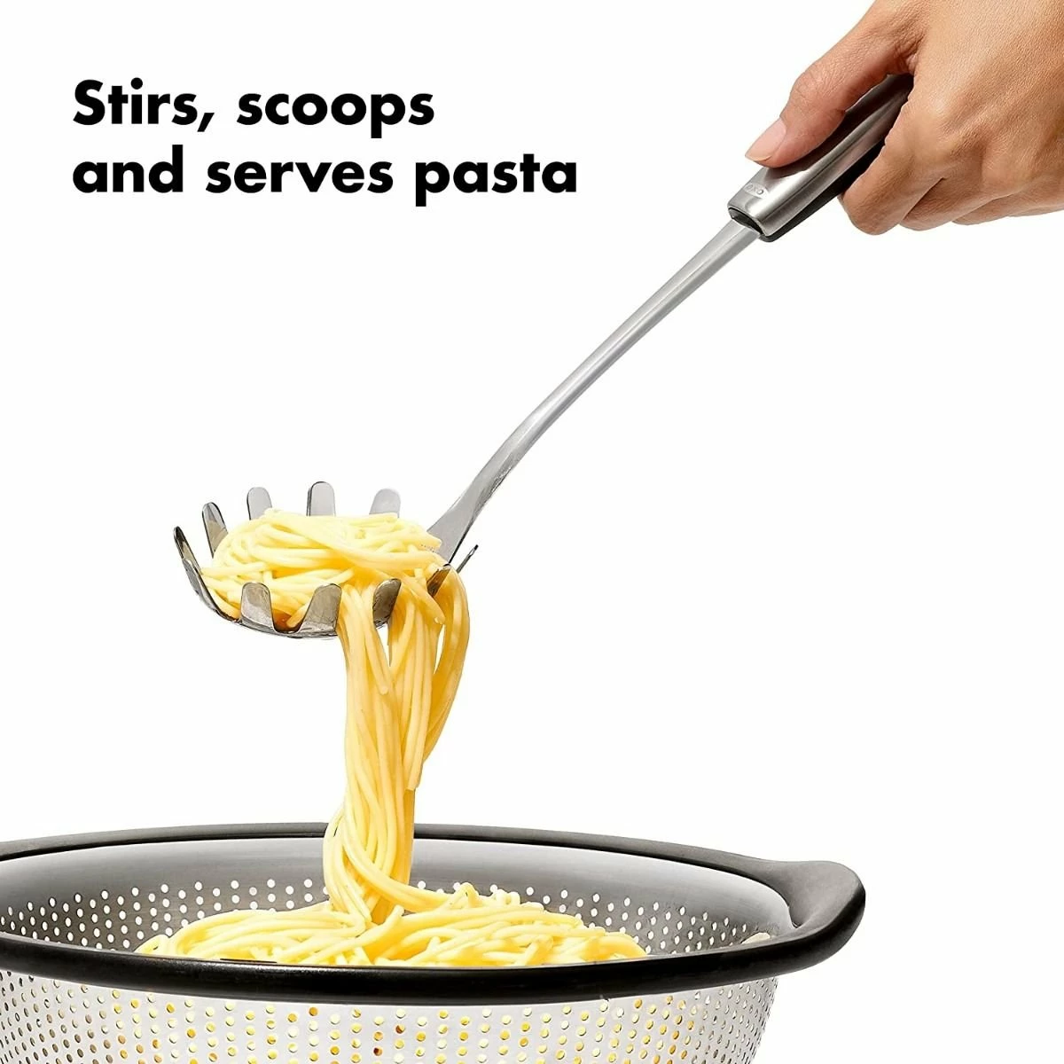 OXO Steel Spaghetti Server - Image 3