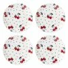 Kate Spade Vintage Cherry Dot Collection | 4-Piece Accent Plate Set