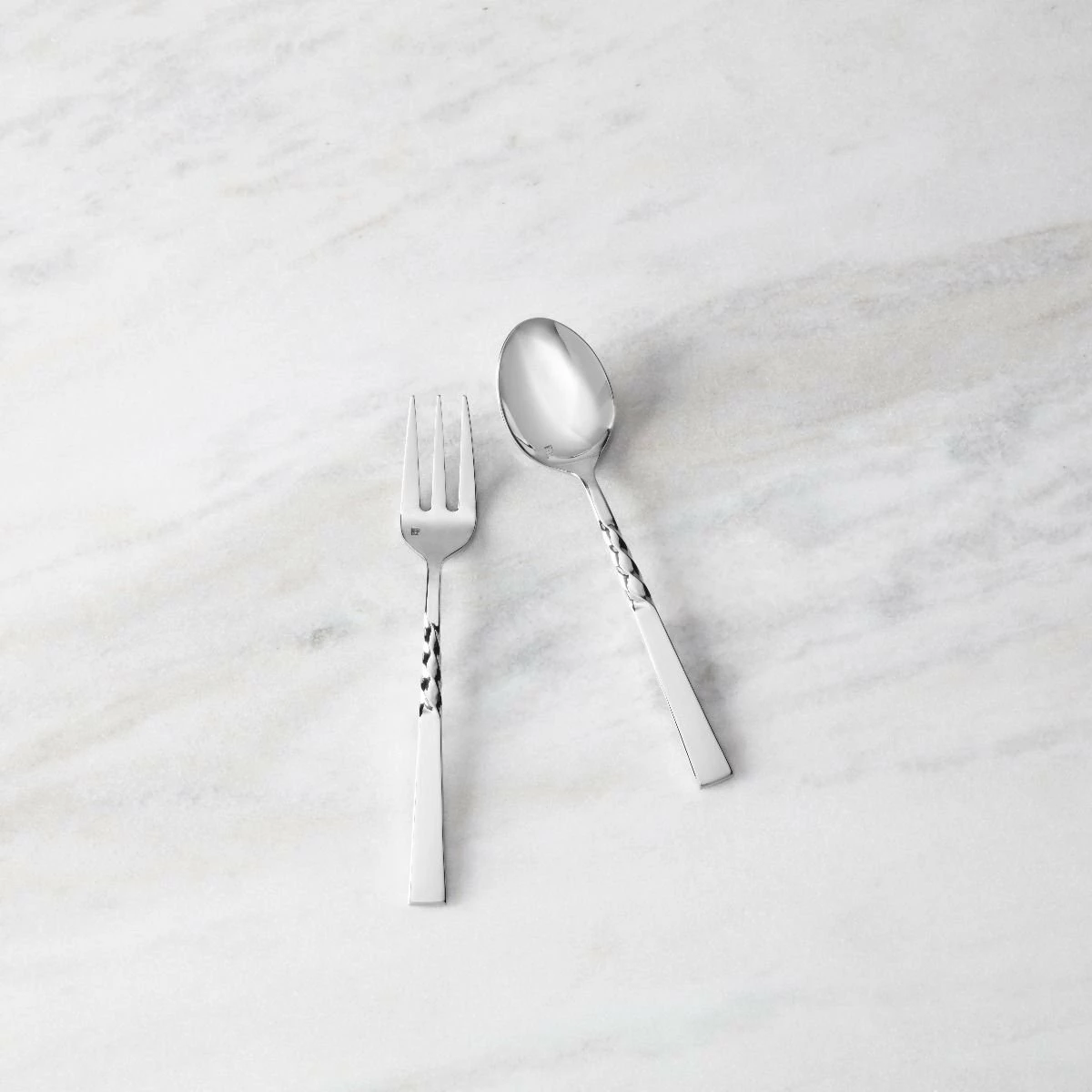 Fortessa Wrought 2-Piece Serving Set | Stainless Steel - Image 4