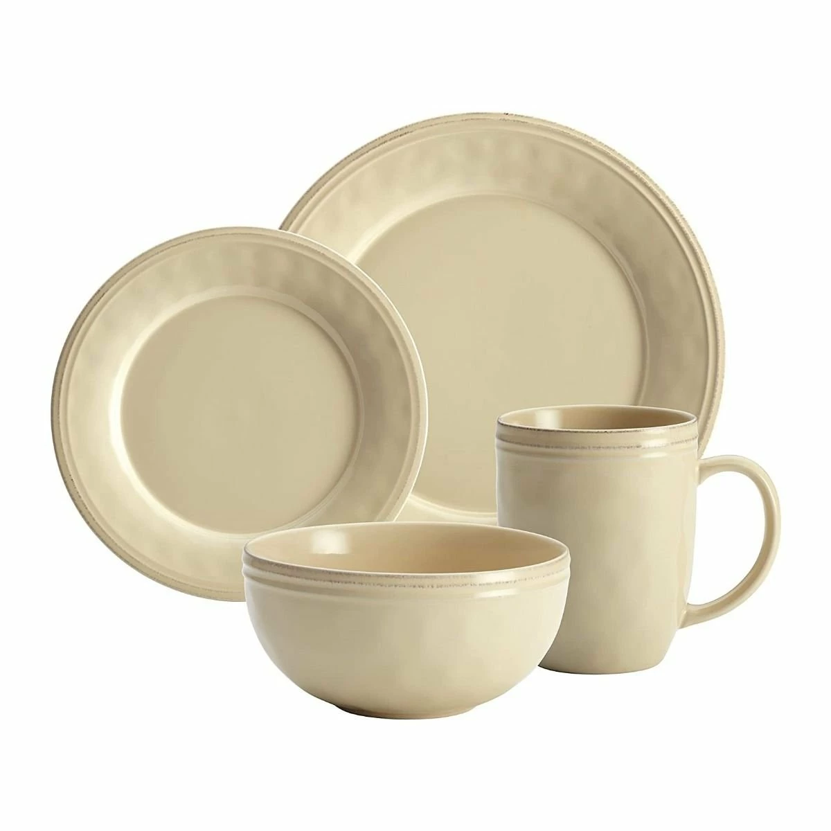 Rachael Ray Cucina Collection 16-Piece Dinnerware Set | Almond Cream - Image 2