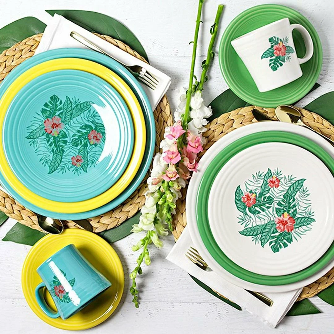 Fiesta® 15oz Tapered Mugs Set Of 4 | Aloha (Turquoise) - Image 3