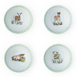 Everything Kitchens Barnyard Baby Animals 4" Bowls (Set Of 4) | Assorted