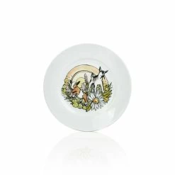Everything Kitchens Barnyard Baby Animals 7.5" Side Plate | "Caprine Caper Goats" - Kid