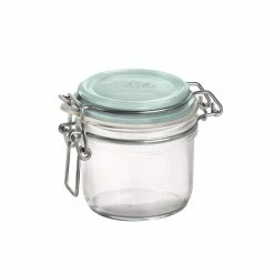 Bormioli Rocco 6.75oz Swing Top Fido Jar | Blue Top