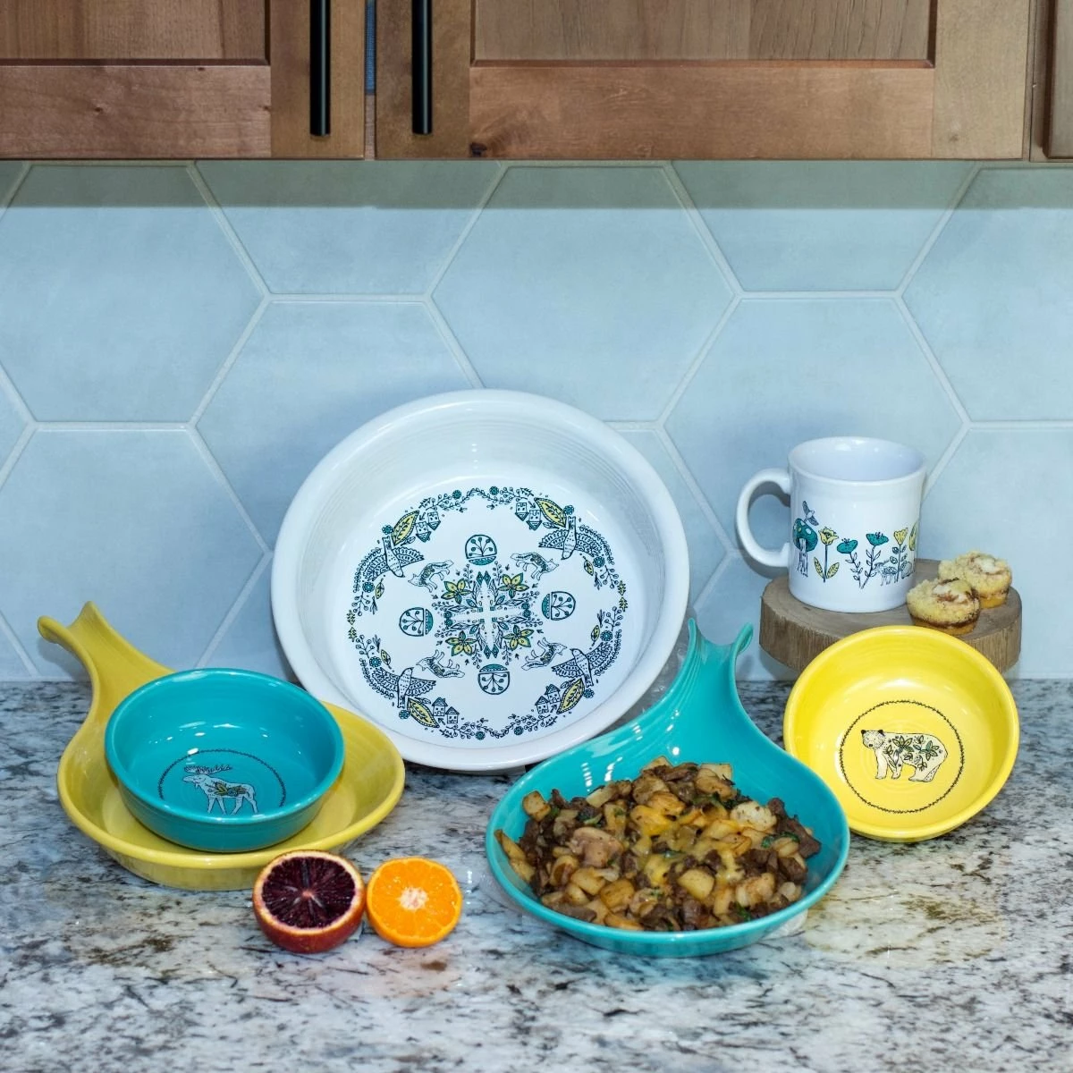 Fiesta® 12oz Java Mug | Nordic Woodland (White) - Image 6