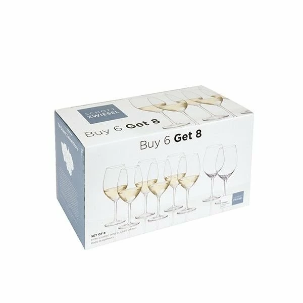 Fortessa Cru Classic White Wine Glass Set By Schott Zwiesel - 8 For The Price Of 6 - Image 3