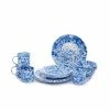 Crow Canyon Home Crow Canyon 16 Piece Enameled Dinnerware Set Blue