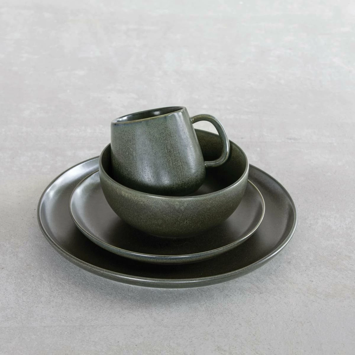Fortessa Sound Forest 16-Piece Dinnerware Set | Green - Image 2