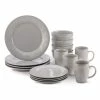 Rachael Ray Cucina Collection 16-Piece Dinnerware Set | Sea Salt Gray
