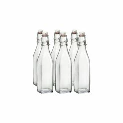 Bormioli Rocco 17oz Swing Top Glass Bottles | 6-pack