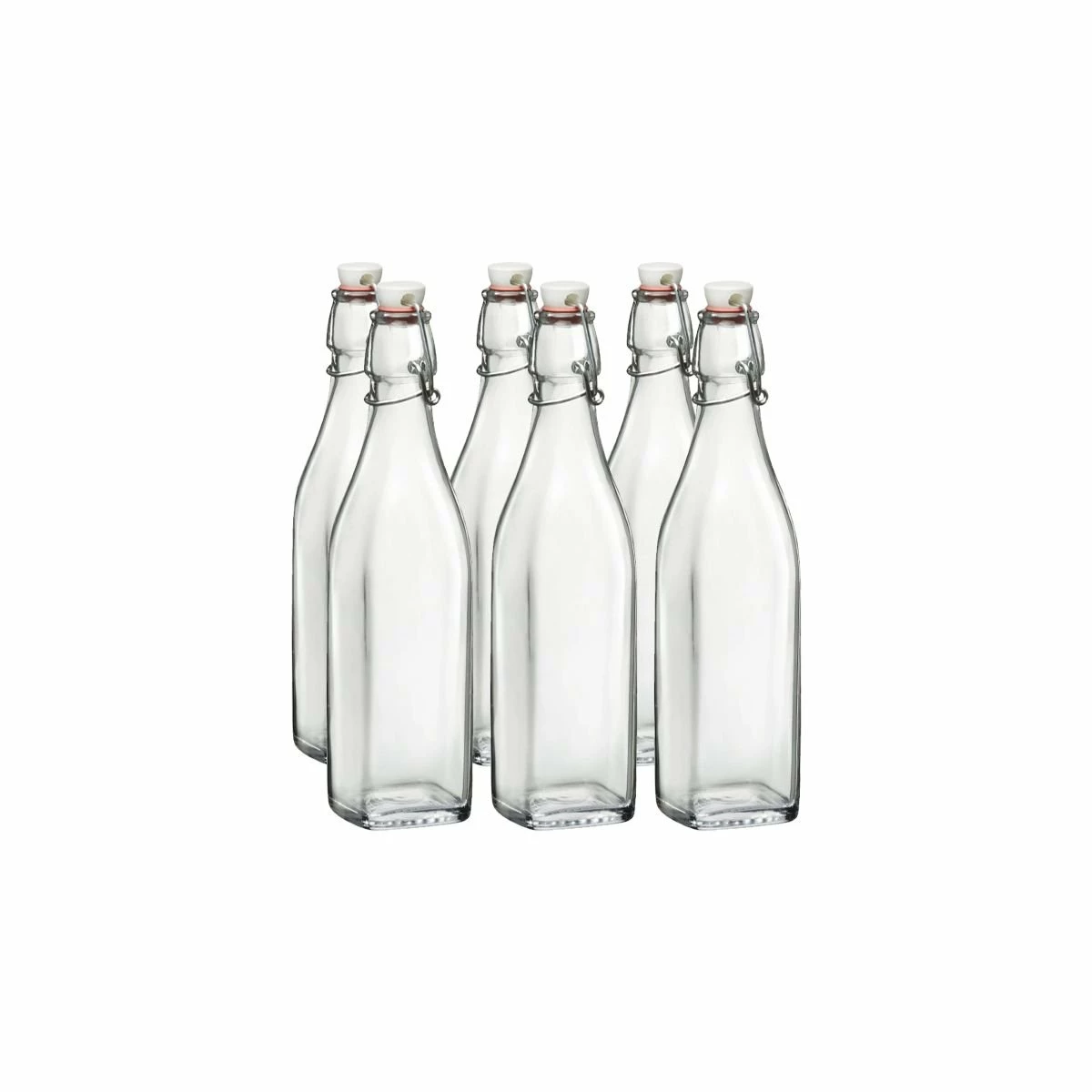 Bormioli Rocco 17oz Swing Top Glass Bottles | 6-pack