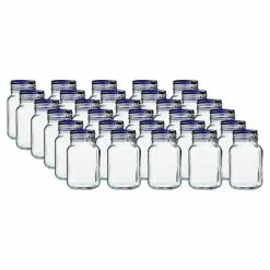Bormioli Rocco 2L Swing Top Fido Glass Jars - Blue Lid | 30-pack