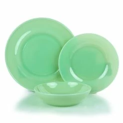 Mosser Glass 12-Piece Dinnerware Set | Jadeite