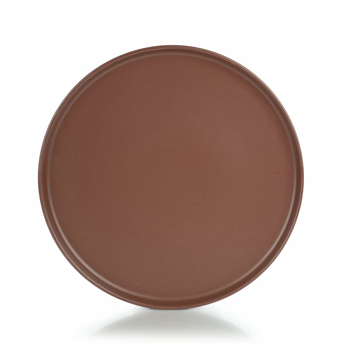 Everything Kitchens Modern Flat 11" Dinner/Charger Plates (Set Of 4) | Brown - Image 2