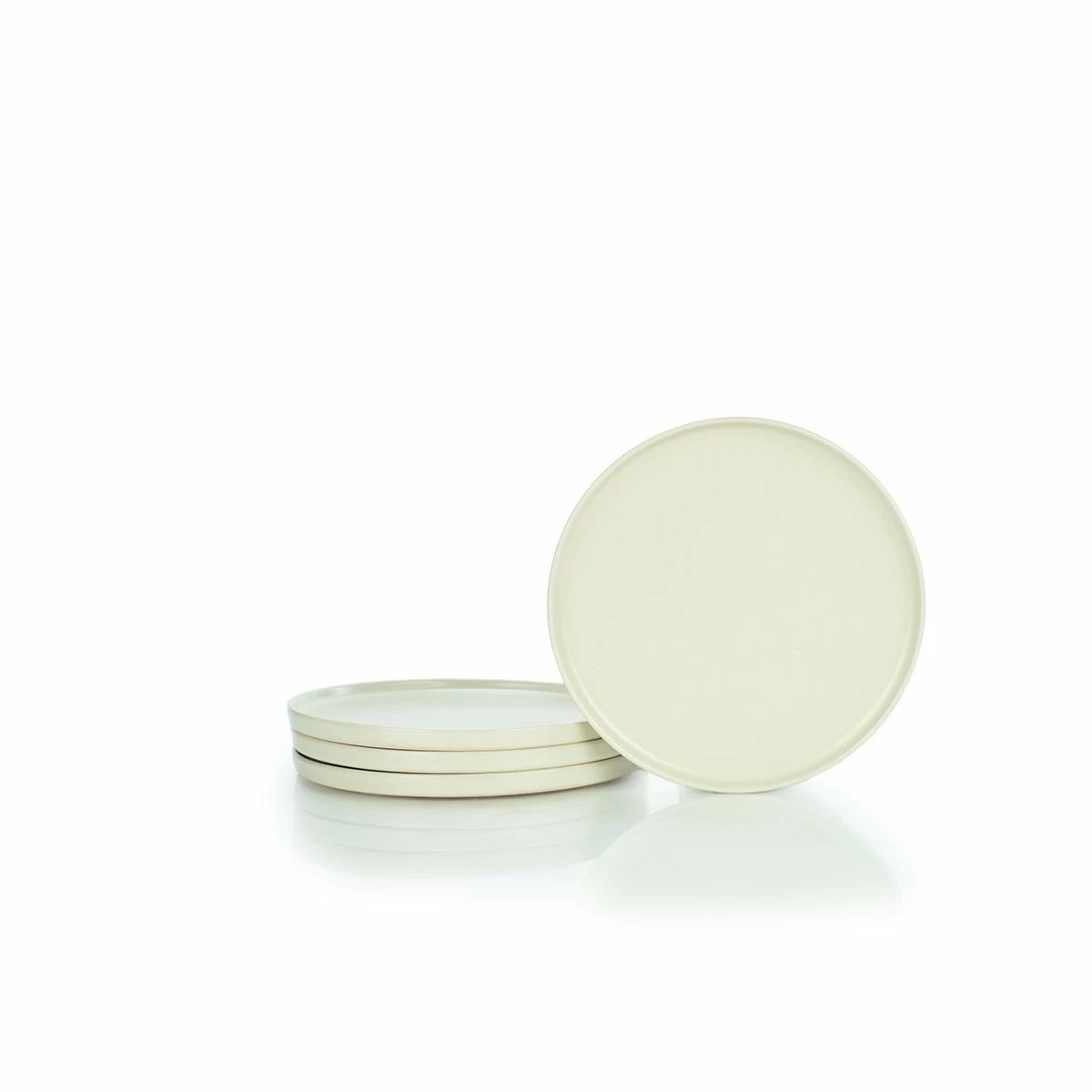 Everything Kitchens Modern Flat 32-Piece Dinnerware Set | Terracotta, Beige, Dusty Blue, Soft Pink - Image 4