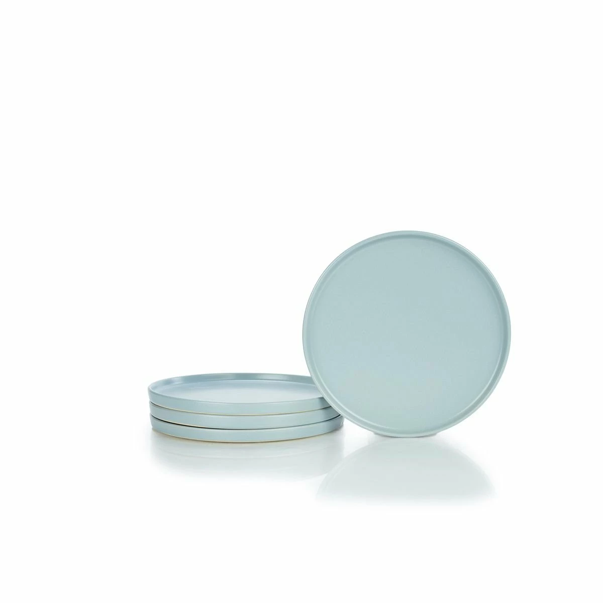 Everything Kitchens Modern Flat 32-Piece Dinnerware Set | Terracotta, Beige, Dusty Blue, Soft Pink - Image 5