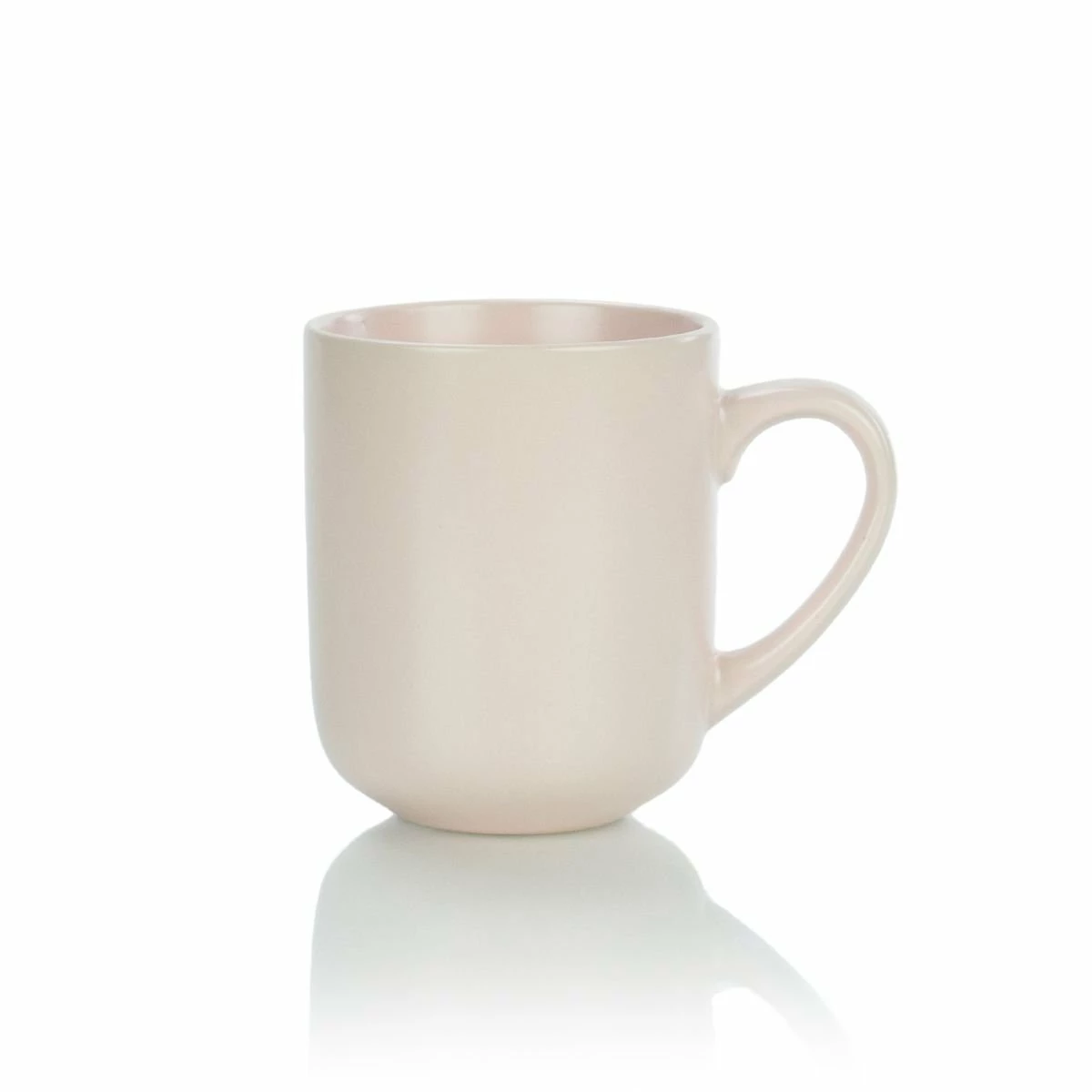Everything Kitchens Modern Flat 15oz Mugs (Set Of 4) | Soft Pink - Image 2