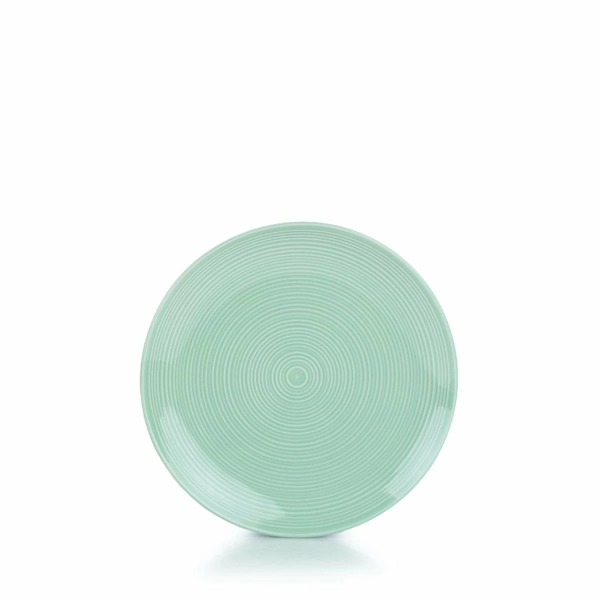 Everything Kitchens Modern Colorful Neutrals - Rippled 16-Piece Dinnerware Set - Glazed | Light Green - Image 6