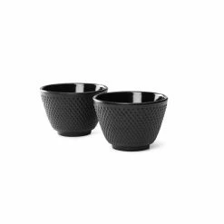 Bredemeijer Xilin Cast Iron Tea Mugs Set Of 2 | Black