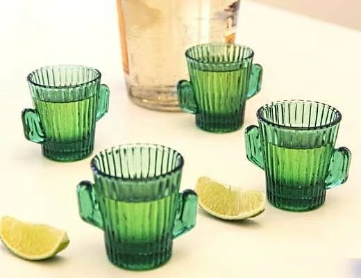 Kikkerland Shot Glasses - Set Of 4 | Cactus - Image 2