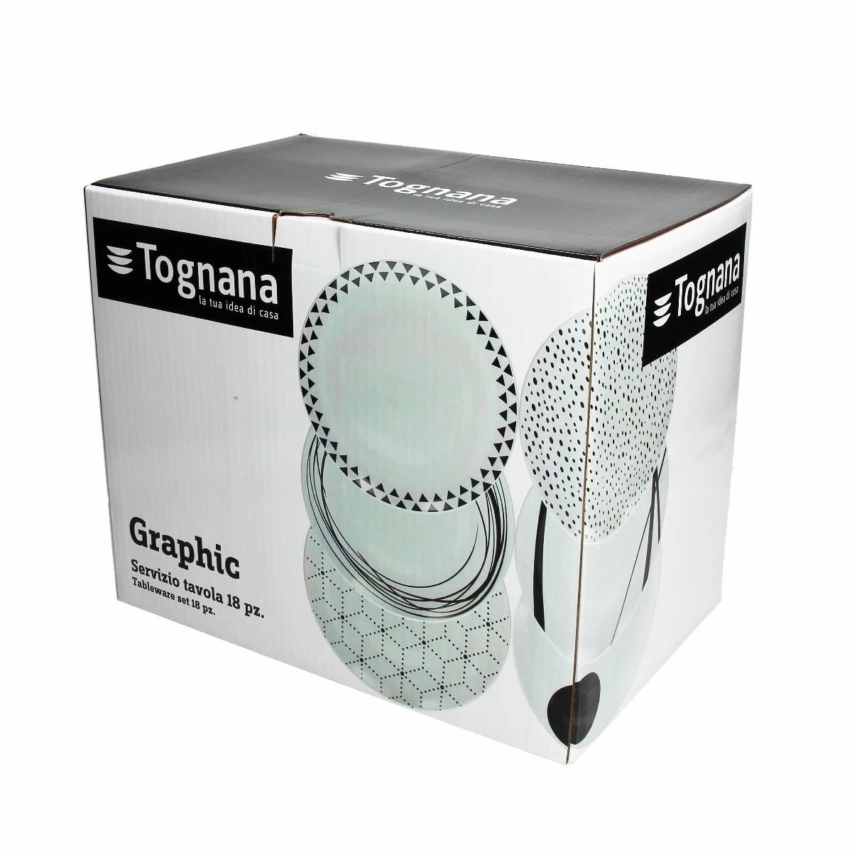 Tognana Metropolis Collection 18-piece Dinnerware Set | Graphic - Image 2
