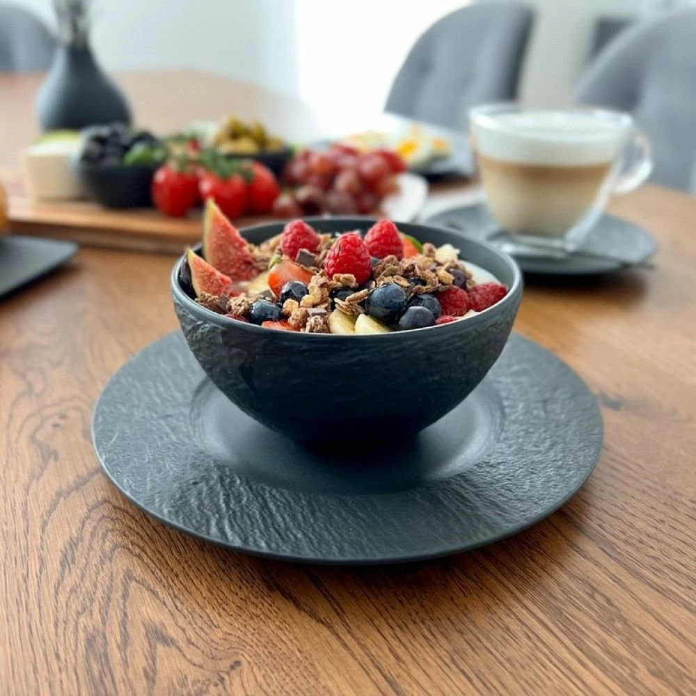 Villeroy & Boch Manufacture Rock 4-Piece Dinnerware Set | Black - Image 4