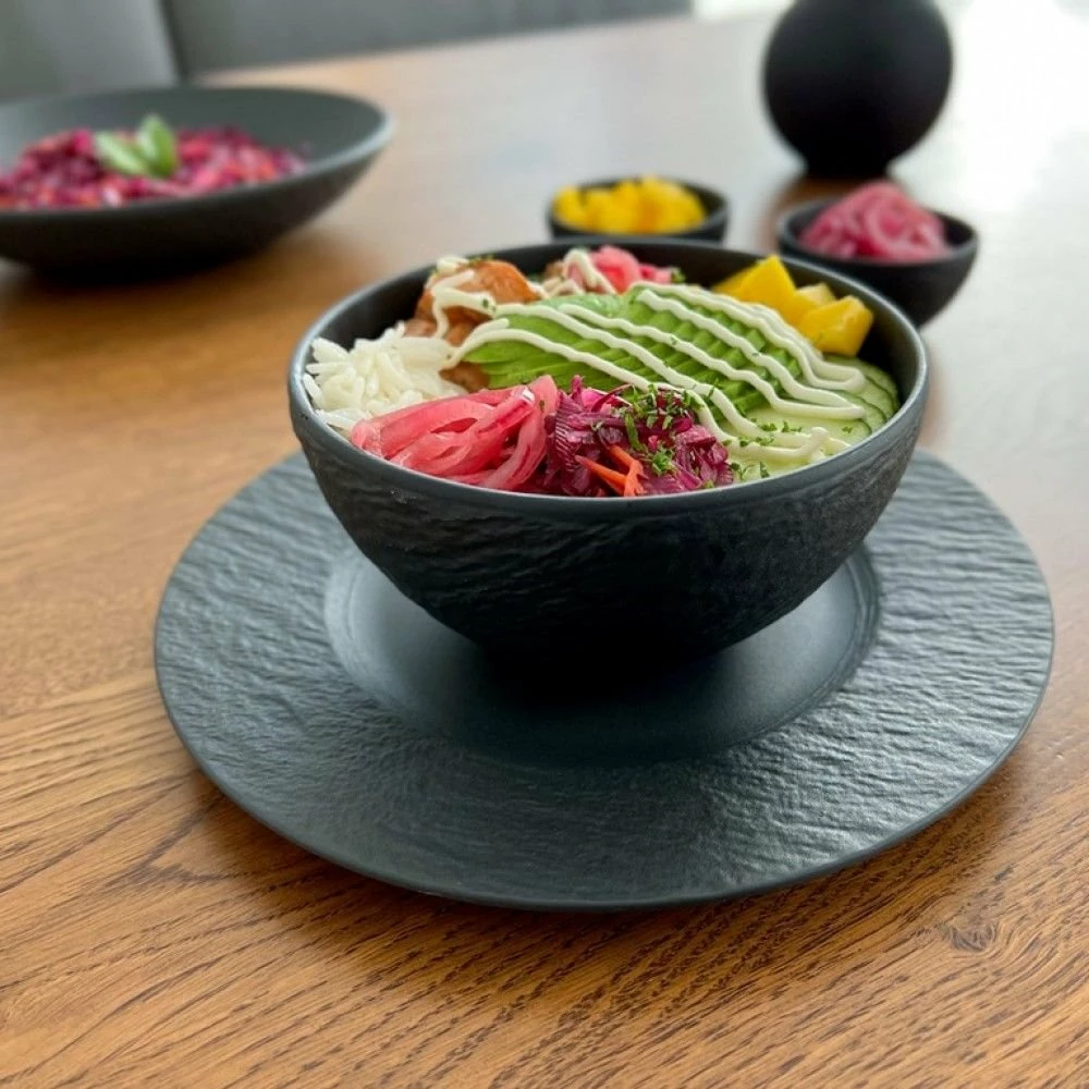 Villeroy & Boch Manufacture Rock 4-Piece Dinnerware Set | Black - Image 2