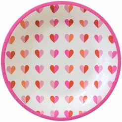 C.R Gibson (One Coast) C.R. Gibson Paper Lunch/Dessert Plates (Set Of 8) | With All My Heart